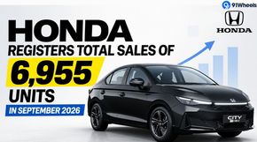 Honda Registers Total Sales of 6,955 Units In September 2026